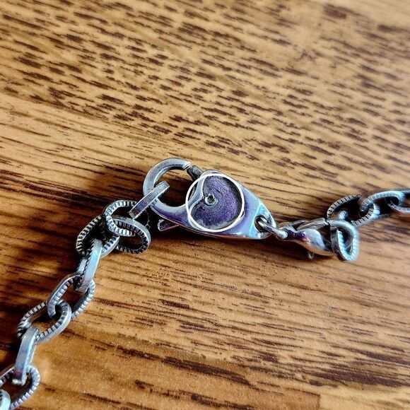 BRIGHTON 3 in 1 Silver Circle Choker Necklace/Bracelets VINTAGE INSPIRED! - Picture 6 of 13